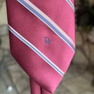 Vintage Christian Dior Men’s Striped Tie